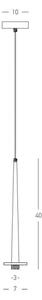 Zambelis 22110 - Lampadario LED a sospensione con filo LED/3W/230V CRI90 nero