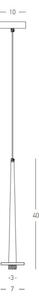 Zambelis 22111 - Lampadario LED a sospensione con filo LED/3W/230V CRI90 oro