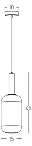Zambelis 22070 - Lampadario a sospensione con filo 1xE27/40W/230V diametro 15 cm oro