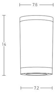 Zambelis E309 - Luce Spot da esterno 1xGU10/7W/230V IP54 nero