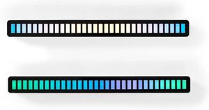 Nedis GALDP110BK - Lampada da tavolo LED RGB ricaricabile LED/250 mAh