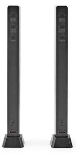 Nedis GALDP110BK - Lampada da tavolo LED RGB ricaricabile LED/250 mAh