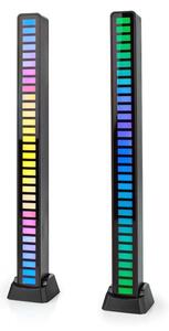 Nedis GALDP110BK - Lampada da tavolo LED RGB ricaricabile LED/250 mAh