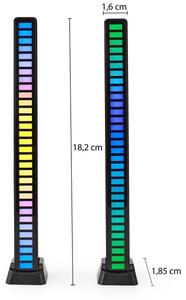 Nedis GALDP110BK - Lampada da tavolo LED RGB ricaricabile LED/250 mAh