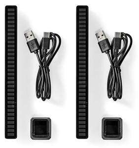 Nedis GALDP110BK - Lampada da tavolo LED RGB ricaricabile LED/250 mAh