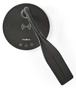 Nedis LTLGQ4M2BK - Lampada dimmerabile con ricarica wireless Qi LED/5,5W/230V 2700-6500K