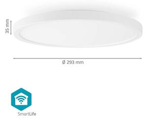 Nedis WIFILAC31WT - LED RGBW Lampada dimmerabile LED/18W/230V 2700-6500K Wi-Fi
