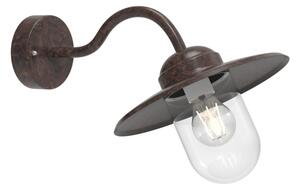 Nordlux - Applique da esterno LUXEMBOURG 1xE27/60W/230V IP54 marrone/patina