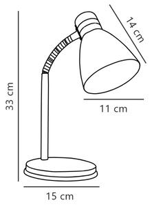 Nordlux - Lampada da tavolo CYCLONE 1xE14/15W/230V bianco