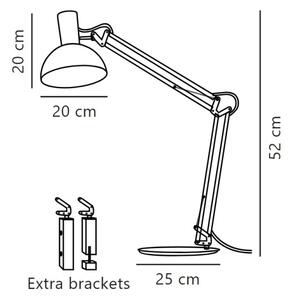 DFTP by Nordlux - Lampada da tavolo ARKI 1xE27/60W/230V nero