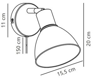 Nordlux - Faretto da parete POP 1xE27/18W/230V menta