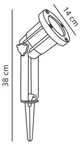 Nordlux - Luce Spot da esterno SPOTLIGHT 1xGU10/35W/230V IP54