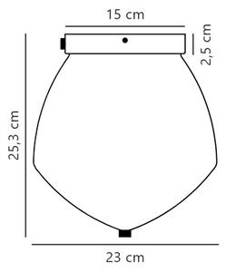 Nordlux - Plafoniera ORBIFORM 1xE27/40W/230V oro