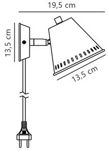 Nordlux - Faretto da parete PINE 1xGU10/15W/230V