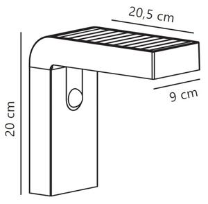 Nordlux - Applique solare LED ALYA 5W 3,7V IP44 con sensore