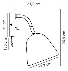 Nordlux - Faretto da parete FLEUR 1xE14/15W/230V