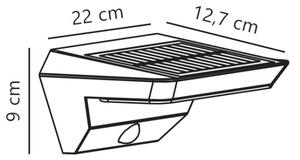 Nordlux - Lampada solare da parete LED con sensore AGENA LED/5W/3,7V IP44
