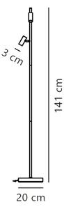 Nordlux - Lampada da terra dimmerabile a LED OMARI 2xLED/3,2W/230V bianco