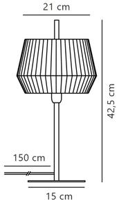 Nordlux - Lampada da tavolo DICTE 1xE14/40W/230V beige/nero