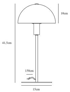 Nordlux - Lampada da tavolo ELLEN 1xE14/40W/230V oro/bianco
