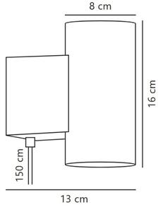 Nordlux - Lampada da parete dimmerabile MONA LED 10W 230V CRI 90