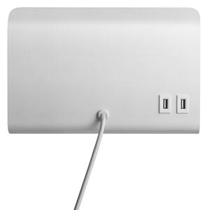 Nordlux - Lampada da parete ROOMI con mensola e USB 1xGU10/8W/230V bianco