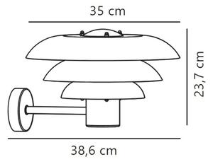 Nordlux - Applique da esterno KURNOS 1xE27/20W/230V IP54 beige