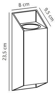 Nordlux - Applique da esterno NICO 2xGU10/35W/230V IP54 antracite