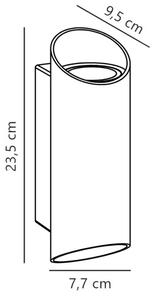 Nordlux - Applique da esterno NICO 2xGU10/35W/230V IP54 antracite