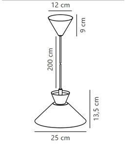 Nordlux - Lampadario a sospensione con filo DIAL 1xE27/40W/230V diametro 25 cm bianco