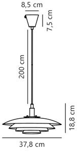 Nordlux - Lampadario a sospensione con filo BRETAGNE 1xG9/25W/230V antracite