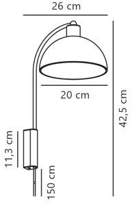Nordlux - Applique ELLEN 1xE14/40W/230V cromo lucido