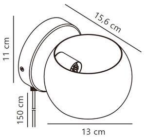 Nordlux - Faretto da parete orientabile BELIR 1xG9/5W/230V verde