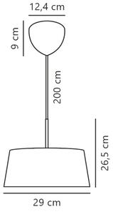 Nordlux - Lampadario a sospensione con filo CLASI 3xE14/10W/230V diametro 29 cm