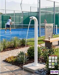 Fontana da Giardino a colonna forma di Periscopio Design Moderno Belfer Dimensioni 11x18xh 80 cm - peso 3,2 kg design , colore Bianco