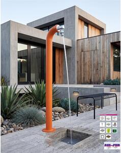 Fontana da Giardino a colonna forma di Periscopio Design Moderno Belfer Dimensioni 11x18xh 80 cm - peso 3,2 kg design , colore Arancione