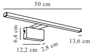 Nordlux - Illuminazione specchio bagno MARLEE LED/8,9W/230V IP44 50 cm cromo