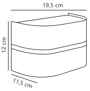 Nordlux - Applique da esterno SIBELIS 1xE27/10W/230V IP44 marrone