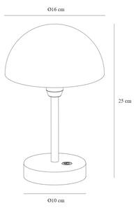 Nordlux - Lampada da tavolo ricaricabile dimmerabile a LED ELLEN LED/2,8W/3,7V IP44 bianca