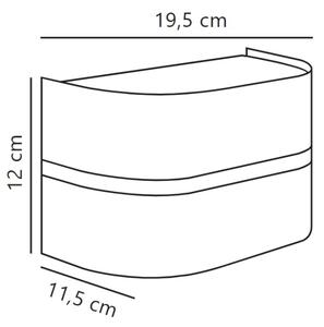 Nordlux - Applique da esterno SIBELIS 1xE27/10W/230V IP44 antracite