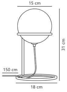 Nordlux - Lampada da tavolo WILSON 1xG9/5W/230V nero