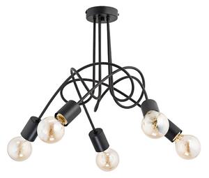 Lampadario a plafone TANGO 5xE27/60W/230V nero