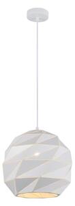 ITALUX PND-2424-1L-WH - Lampadario a sospensione con filo PALERMO 1xE27/40W/230V diametro 32 cm bianco