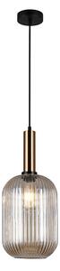 ITALUX PND-5588-1L-BRO+AMB - Lampadario a sospensione con filo ANTIOLA 1xE27/40W/230V bronzo