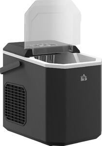 DecHome Macchina del Ghiaccio Autopulente da 9 Cubetti in 6-13 Minuti in PP e Rame 22.2x29.4x29 cm colore Nero - 0BKAM424