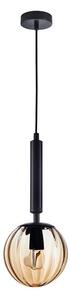 ITALUX PND-2324-1 BK+AMB - Lampadario a sospensione con filo RAVENA 1xE27/10W/230V nero