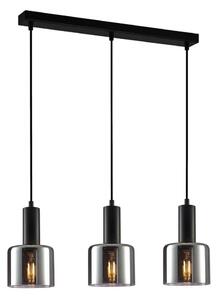 ITALUX PND-65342-3-BK+SG - Lampadario a sospensione con filo SANTIA 3xE27/40W/230V nero