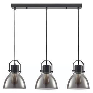 ITALUX PND-22371-3-BK+SG - Lampadario a sospensione con filo DARLENA 3xE27/40W/230V nero