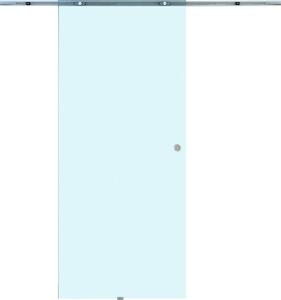 Brugel Porta Scorrevole In Vetro Smerigliato e Binario In Alluminio 77.5x205 cm - B70007