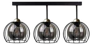 Lampadario a plafone SOLO BLACK 3xE27/60W/230V nero/oro